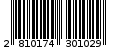Γραμμωτός κωδικός 2810174301029