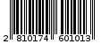 Γραμμωτός κωδικός 2810174601013