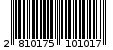 Γραμμωτός κωδικός 2810175101017