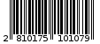 Γραμμωτός κωδικός 2810175101079