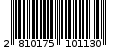 Γραμμωτός κωδικός 2810175101130