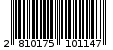 Γραμμωτός κωδικός 2810175101147
