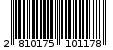 Γραμμωτός κωδικός 2810175101178