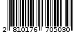 Γραμμωτός κωδικός 2810176705030