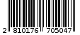 Γραμμωτός κωδικός 2810176705047
