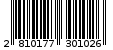 Γραμμωτός κωδικός 2810177301026