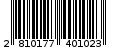 Γραμμωτός κωδικός 2810177401023