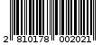 Γραμμωτός κωδικός 2810178002021