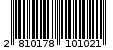 Γραμμωτός κωδικός 2810178101021