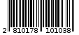 Γραμμωτός κωδικός 2810178101038