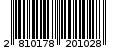 Γραμμωτός κωδικός 2810178201028