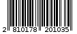Γραμμωτός κωδικός 2810178201035