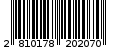 Γραμμωτός κωδικός 2810178202070