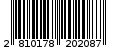 Γραμμωτός κωδικός 2810178202087