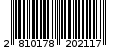 Γραμμωτός κωδικός 2810178202117