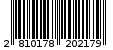 Γραμμωτός κωδικός 2810178202179