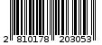 Γραμμωτός κωδικός 2810178203053