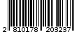 Γραμμωτός κωδικός 2810178203237