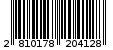 Γραμμωτός κωδικός 2810178204128