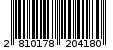 Γραμμωτός κωδικός 2810178204180