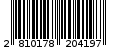Γραμμωτός κωδικός 2810178204197