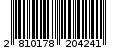 Γραμμωτός κωδικός 2810178204241