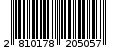 Γραμμωτός κωδικός 2810178205057