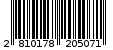 Γραμμωτός κωδικός 2810178205071
