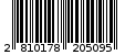 Γραμμωτός κωδικός 2810178205095