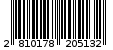 Γραμμωτός κωδικός 2810178205132