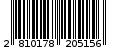 Γραμμωτός κωδικός 2810178205156