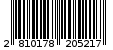 Γραμμωτός κωδικός 2810178205217