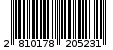 Γραμμωτός κωδικός 2810178205231