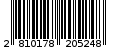 Γραμμωτός κωδικός 2810178205248