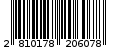 Γραμμωτός κωδικός 2810178206078
