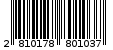 Γραμμωτός κωδικός 2810178801037
