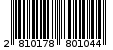 Γραμμωτός κωδικός 2810178801044