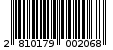Γραμμωτός κωδικός 2810179002068