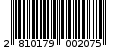 Γραμμωτός κωδικός 2810179002075