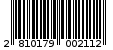 Γραμμωτός κωδικός 2810179002112