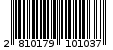 Γραμμωτός κωδικός 2810179101037