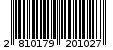 Γραμμωτός κωδικός 2810179201027
