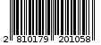 Γραμμωτός κωδικός 2810179201058