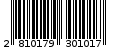 Γραμμωτός κωδικός 2810179301017