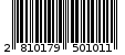 Γραμμωτός κωδικός 2810179501011