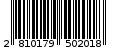 Γραμμωτός κωδικός 2810179502018