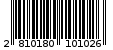 Γραμμωτός κωδικός 2810180101026