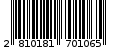 Γραμμωτός κωδικός 2810181701065