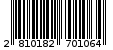 Γραμμωτός κωδικός 2810182701064