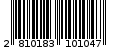 Γραμμωτός κωδικός 2810183101047